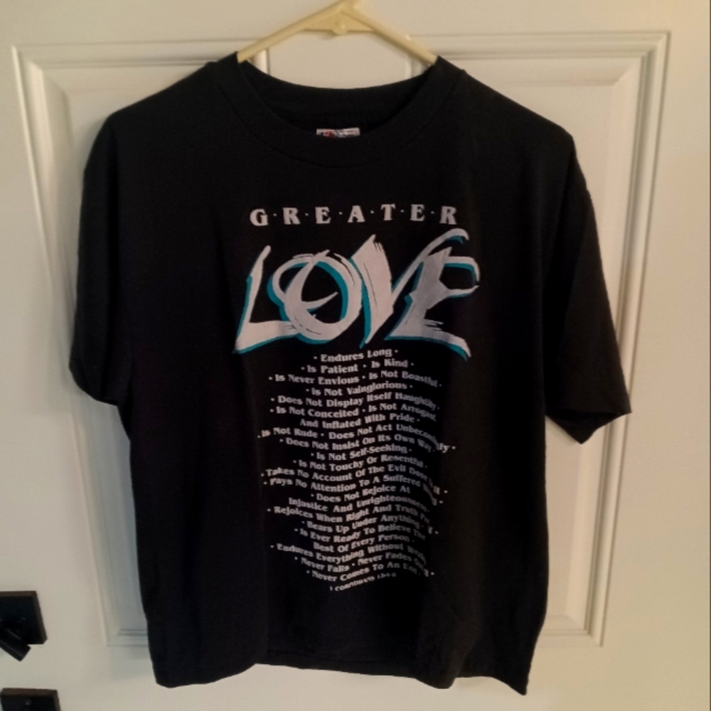 Vintage Greater Love Christian Tee